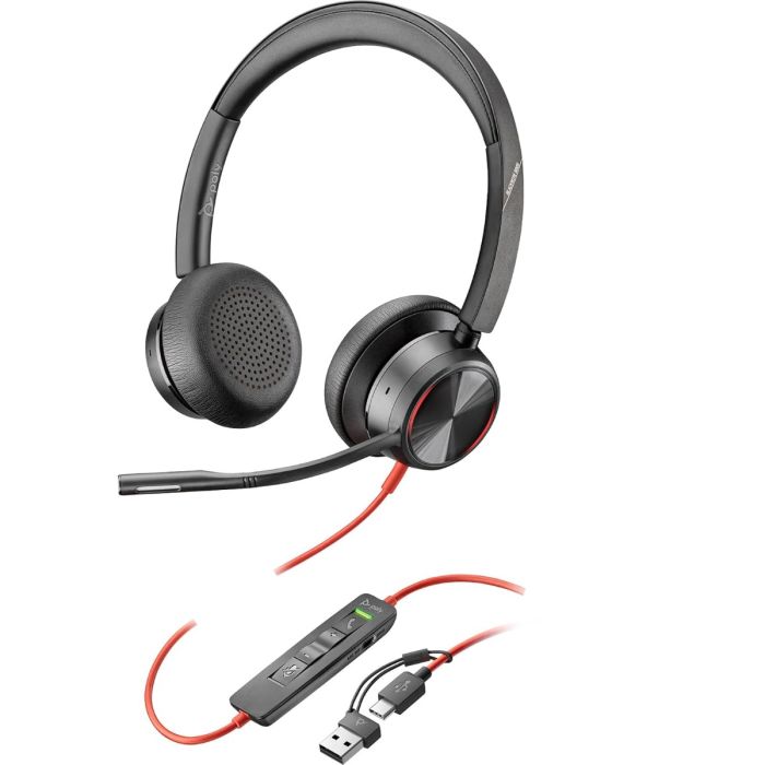 HP Blackwire 8225 Wired USB Headset features and specs.