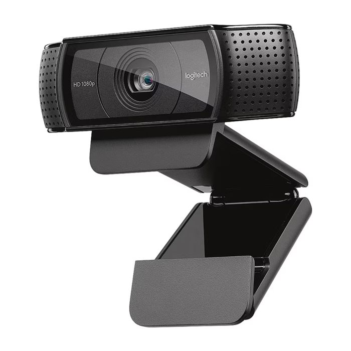 Logitech C920e Business Certified 1080p Webcam with Fixed 78-Degree Field of View and Dual Microphones