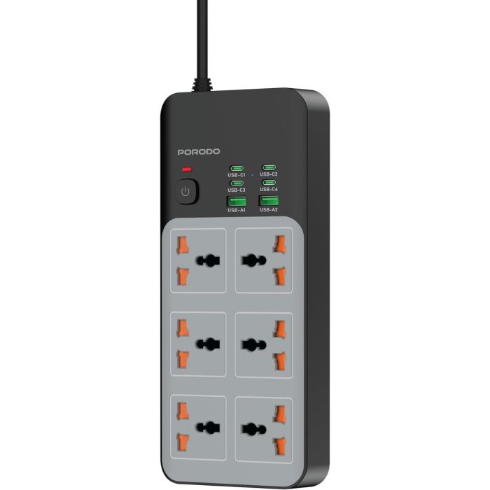 Porodo 6 AC Socket Power Strip price in Nigeria