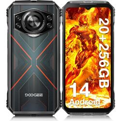 DOOGEE S Cyber Rugged Phone (8GB + 12GB) RAM - 256GB - Dual SIM - 10800mAh Battery