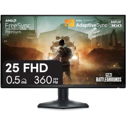 Alienware 25 Gaming Monitor — AW2523HF — 24.5-inch IPS — 360Hz Ultra-Fast — AMD FreeSync™