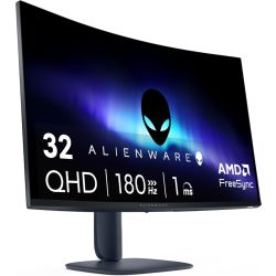 Alienware 32-inch Curved Gaming Monitor — AW3225DM — QHD 180Hz — DisplayHDR 400 — 1500R Curve