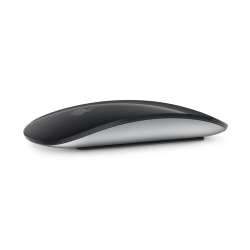 Apple 2022 Magic Mouse Wireless Rechargeable Design with Multi-Touch Surface, Bluetooth Connectivity, Black and Silver Metallic Finish