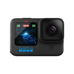 GoPro Hero 12 Black Action Camera featuring HDR Video, HyperSmooth 6.0 Stabilization, and Extended Cold-Weather Enduro Battery Performance