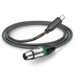 J&D USB-C to XLR Microphone Audio Cable — 6.6 Feet