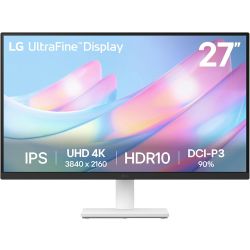 LG 27US500-W UltraFine Monitor 27-Inch 4K UHD — HDR10 — Borderless Design — White — Model: 27US500-W