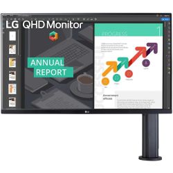 LG 32-inch QHD IPS Monitor — Professional Ergo Stand — USB Type-C™ — 2560 x 1440 — 32QP880-B