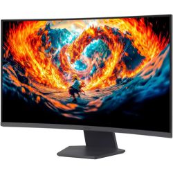 LG 32-inch UltraGear™ QHD Curved Gaming Monitor — 180Hz — 1ms — 1000R — FreeSync — 32GS60QC-B