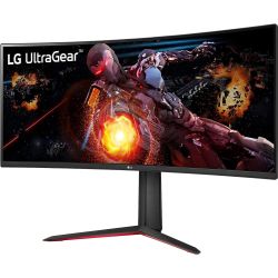LG 34-inch Curved UltraGear™ QHD Gaming Monitor — 160Hz — HDR10 — Adjustable Stand — 34GP63A-B