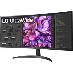 LG 34-inch Curved UltraWide™ QHD IPS Monitor — 60Hz — HDR10 — Dual Controller — 34WQ60C-B