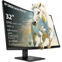 OMEN 32c by HP 31.5-inch Curved QHD Gaming Monitor — 165Hz Speed — 1500R — 1ms GtG — QHD