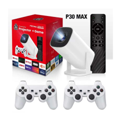 P30 Max Smart Game Projector with 4K Support | Built-in Android OS, Dual-Band WiFi & Immersive 150-Inch Display