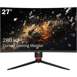 Porodo Gaming Monitor | 27" QHD 2K Display | 165Hz Refresh Rate | 1ms Response Time | HDR10 Support