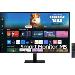 Samsung 27-inch Smart Monitor M5 (M50D) FHD — Streaming TV — Speakers — Black — LS27DM500ENXGO