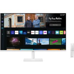 Samsung 32-inch M50B Smart Monitor — FHD — Streaming TV — White — Wi-Fi 5 & Bluetooth — LS32BM501ENXGO
