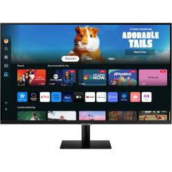 Samsung 32-inch Smart Monitor M5 (M50D) FHD — Streaming TV — Speakers — Black — LS32DM500ENXGO