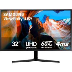 Samsung 32-inch UJ59 4K UHD Monitor — 3840 x 2160 — VA Panel — 60Hz — 4ms — LU32J59DUQNXZA